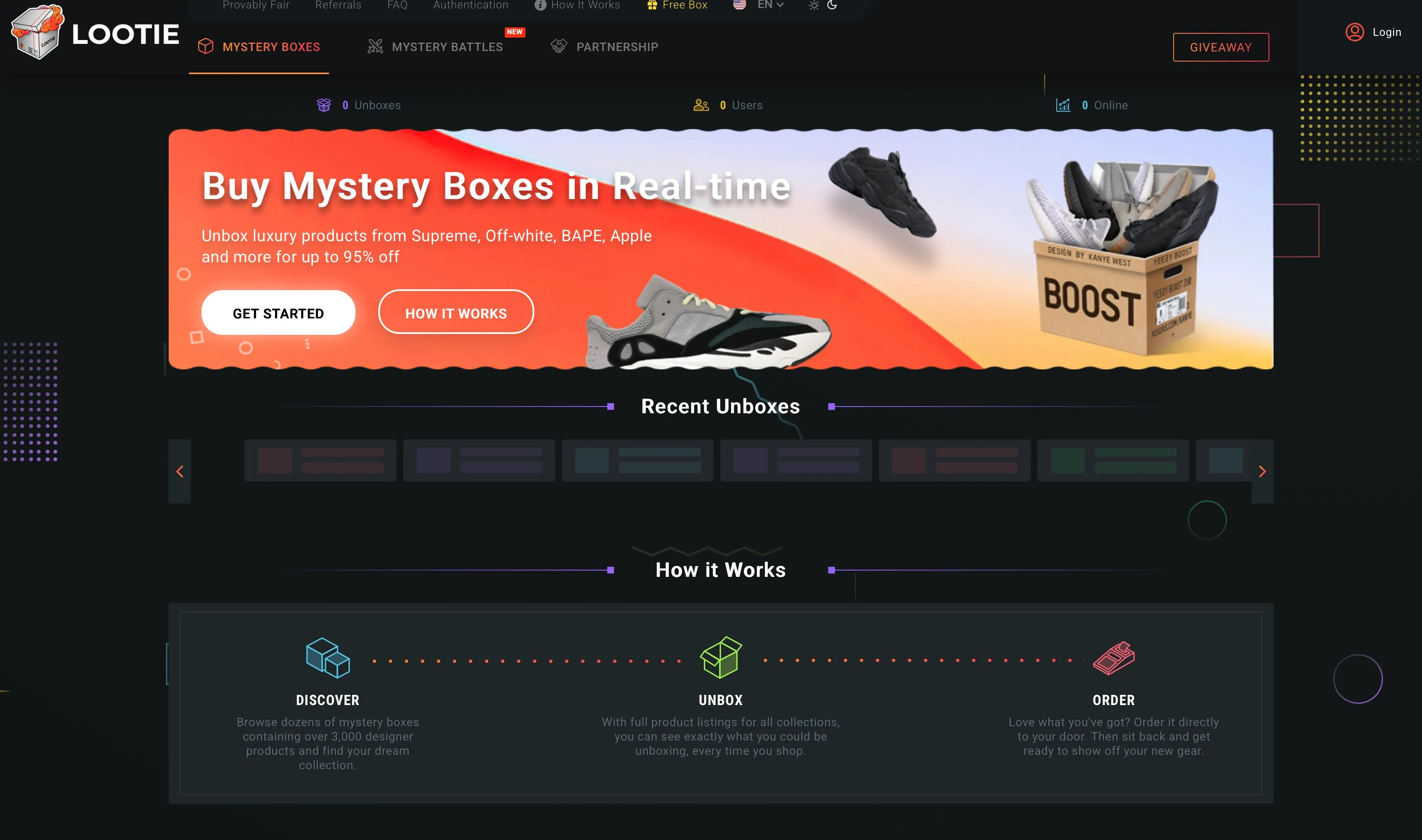 lootie.com — Homepage